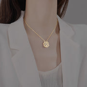 925 Sterling Silver Magnetic Heart Necklace | Elegant & Romantic Korean Design