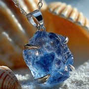 Unique Sterling Silver 925 Pure Chain with Genuine Stone | Timeless Beauty & Natural Elegance