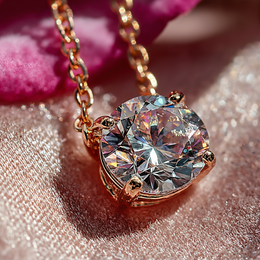 Exclusive – 925 Sterling Silver Necklace | Gold Plated with Oval Zircon Stone