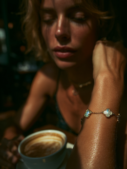 Fritillaria Bracelet – 925 Sterling Silver, Gold Plated