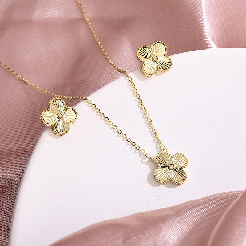Van Cleef Four-Leaf Earrings – 925 Sterling Silver, Gold Plated | Luxury Gift Ready