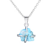 Unique Sterling Silver 925 Pure Chain with Genuine Stone | Timeless Beauty & Natural Elegance