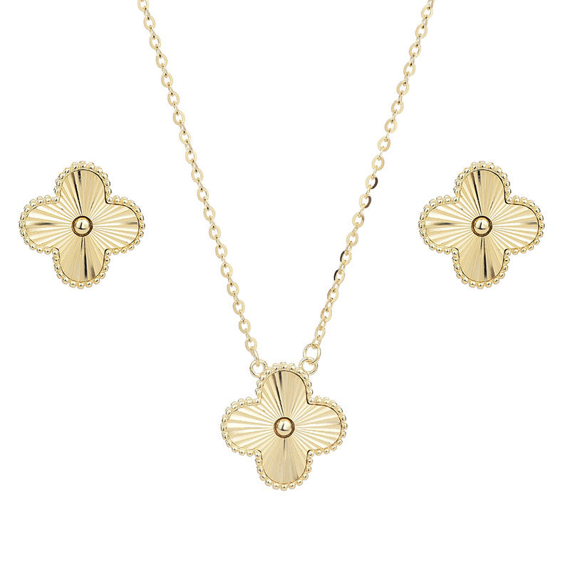 Van Cleef Four-Leaf Earrings – 925 Sterling Silver, Gold Plated | Luxury Gift Ready