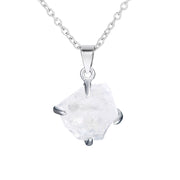 Unique Sterling Silver 925 Pure Chain with Genuine Stone | Timeless Beauty & Natural Elegance