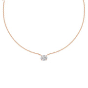 Exclusive – 925 Sterling Silver Necklace | Gold Plated with Oval Zircon Stone