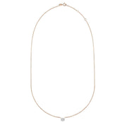 Exclusive – 925 Sterling Silver Necklace | Gold Plated with Oval Zircon Stone