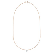 Exclusive – 925 Sterling Silver Necklace | Gold Plated with Oval Zircon Stone