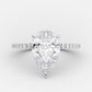 Elegance – 925 Sterling Silver Infinity Ring | Pear-Shaped Zircon Stone