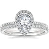 925 Sterling Silver Infinity Ring | Teardrop Zircon Stone &amp; Sparkling Lobes