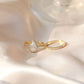 925 Sterling Silver Infinity Ring | Teardrop Zircon Stone &amp; Sparkling Lobes