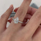 Elegance – 925 Sterling Silver Infinity Ring | Pear-Shaped Zircon Stone