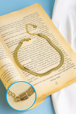 Snake Back Anklet – 18K Gold Plated | 316 Stainless Steel | Flouka Brand