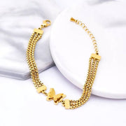 Butterfly Elegance – 316 Stainless Steel Bracelet Decorated with a Delicate Butterfly