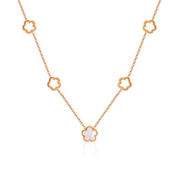 Clover / Four-Leaf Motif-Inspired Necklace – Gold-Plated 316 Stainless Steel | Elegant, Chic & Timeless