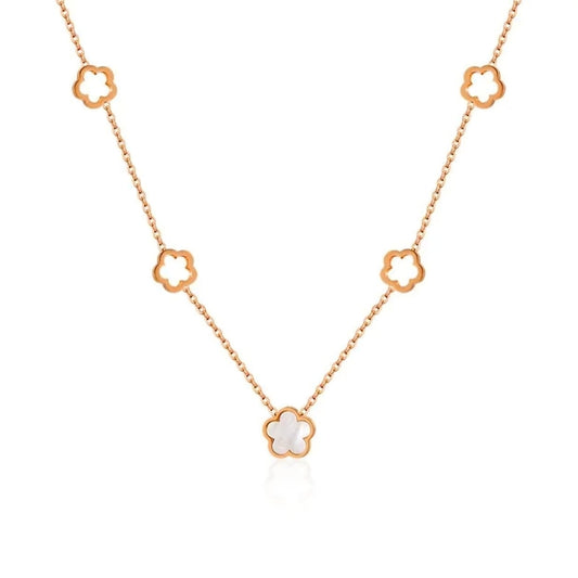 Van Cleef-Inspired Necklace – Gold-Plated 316 Stainless Steel | Elegant, Chic & Timeless