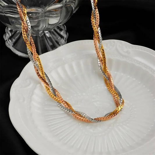 Cartier Braided Stainless Steel Necklace – 45cm | Elegant Everyday Classic