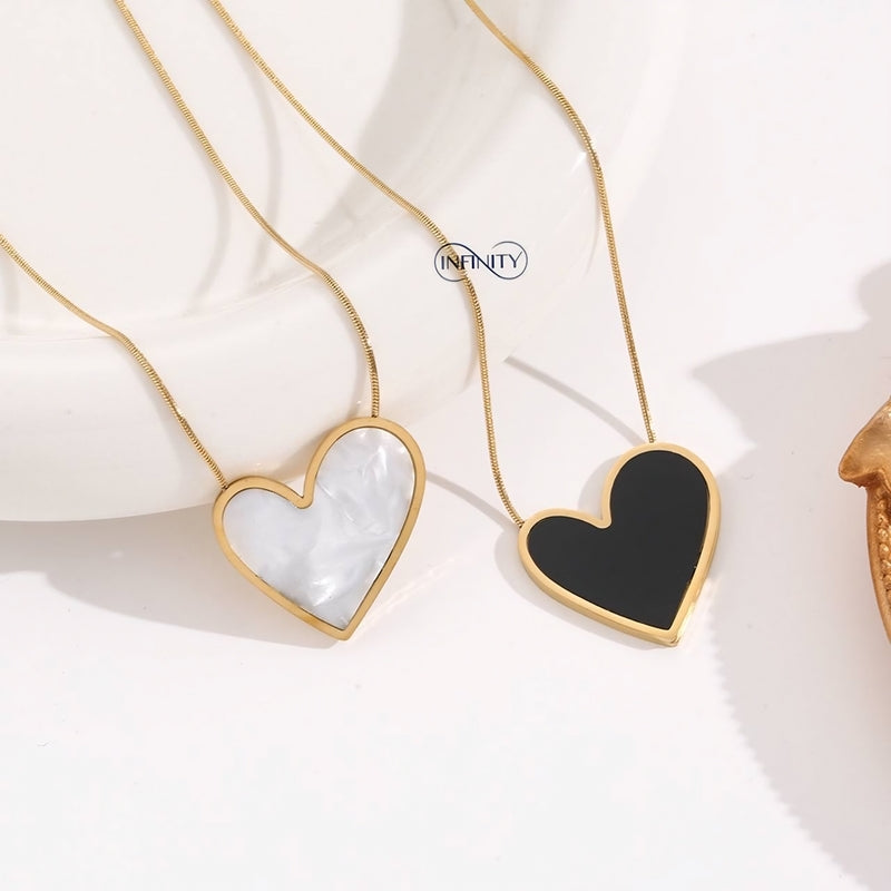 Heart-Shaped Necklace – Pure 316 Stainless Steel | Symbolic, Sleek & Rust-Resistant