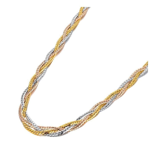 Cartier Braided Stainless Steel Necklace – 45cm | Elegant Everyday Classic