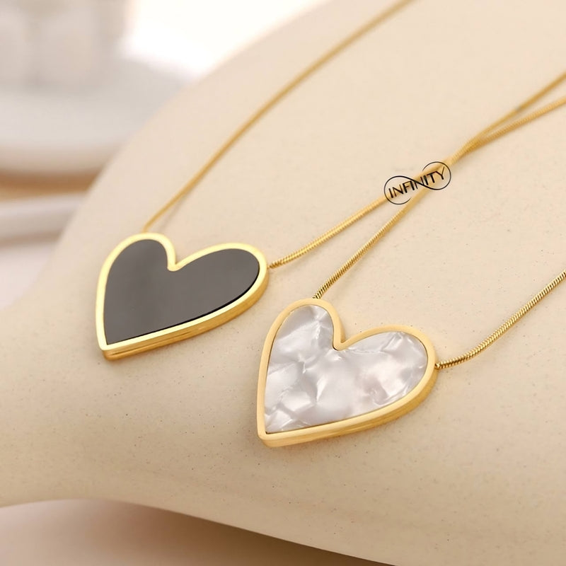 Heart-Shaped Necklace – Pure 316 Stainless Steel | Symbolic, Sleek & Rust-Resistant