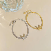 خلخال ظهر الثعبان – شكل فراشة | ستانلس ستيل 316 – بطول 22 سم
