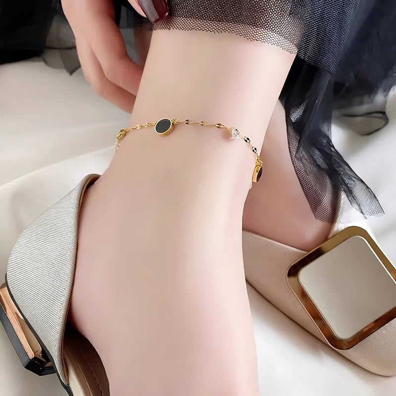 Silver Plated Anklet – Bulgarian Inspired Design | 316 Stainless Steel