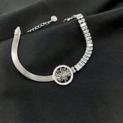 اسوارة ظهر الثعبان بفصوص باجيت – ستانلس ستيل 316 مطلي ذهب
