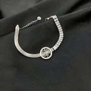 اسوارة ظهر الثعبان بفصوص باجيت – ستانلس ستيل 316 مطلي ذهب
