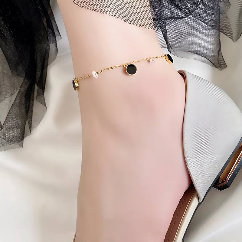 Silver Plated Anklet – Bulgarian Inspired Design | 316 Stainless Steel
