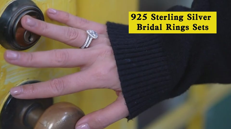 925 Sterling Silver Infinity Ring | Teardrop Zircon Stone &amp; Sparkling Lobes