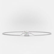 Radiant Elegance – 925 Sterling Silver Tennis Bracelet | Adorned with Zircon Stone | Available in Silver & Gold
