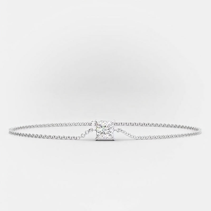 Radiant Elegance – 925 Sterling Silver Tennis Bracelet | Adorned with Zircon Stone | Available in Silver & Gold